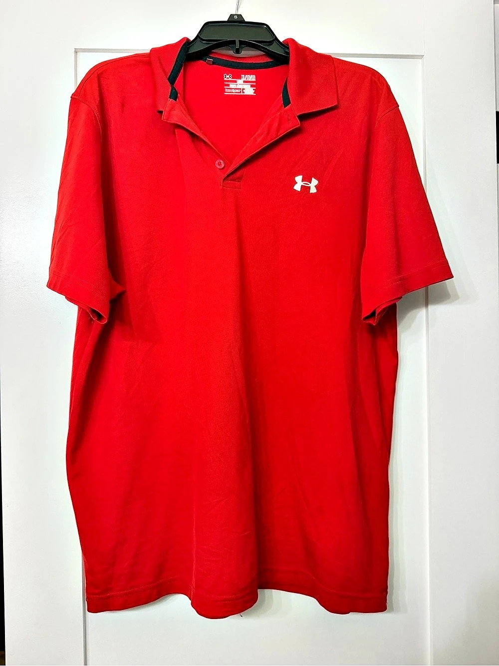 Under Armour HeatGear Polo Red Polo Size XL Like New